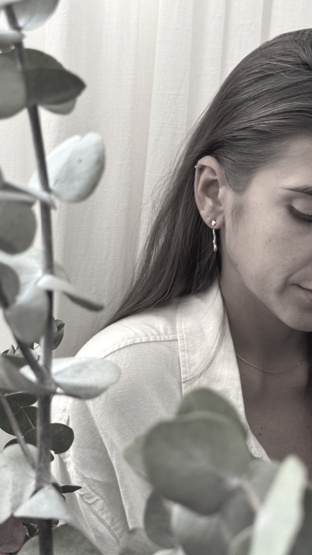 Pendiente  Cristina dorado